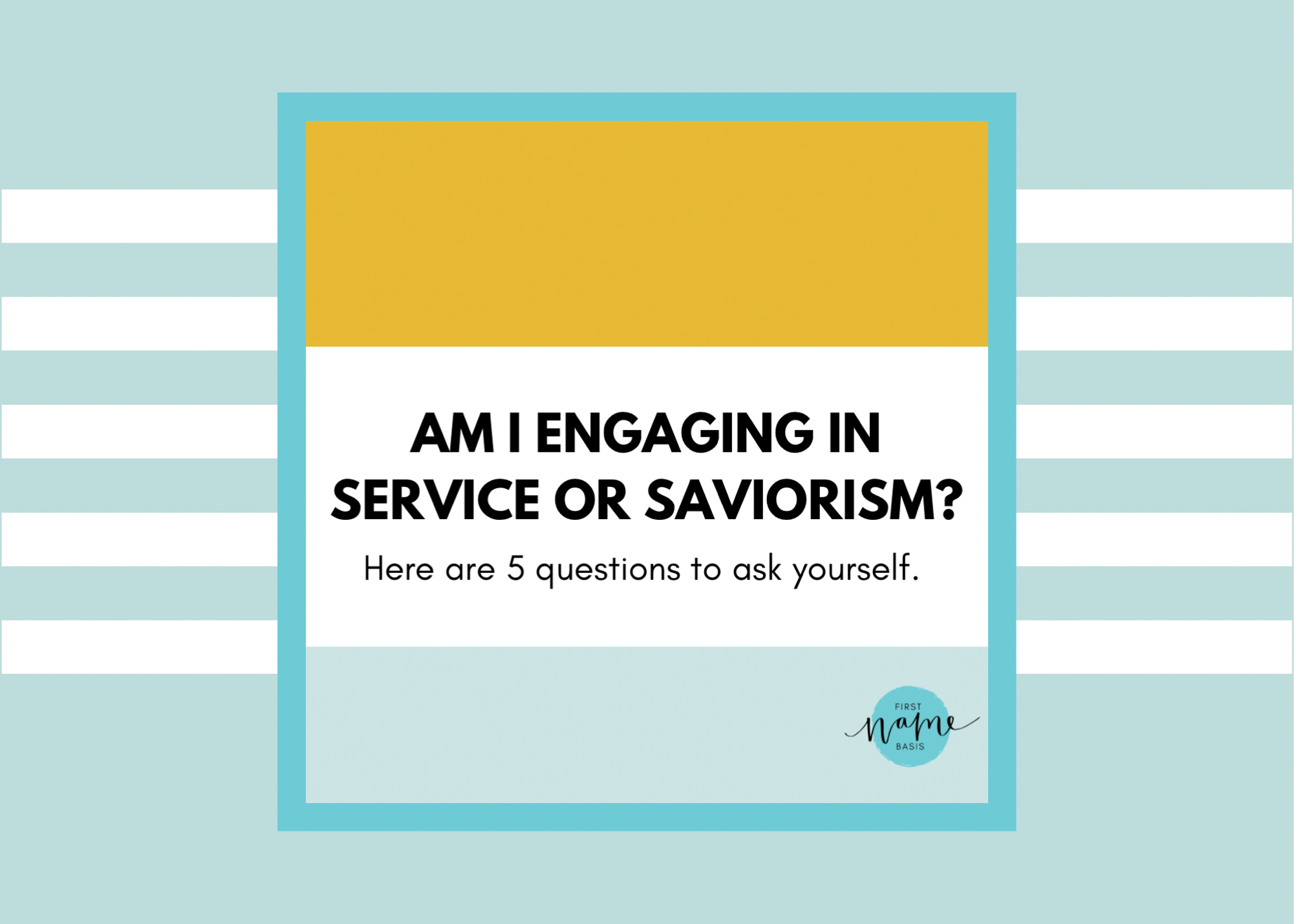 Am I Engaging in Service or Saviorism?